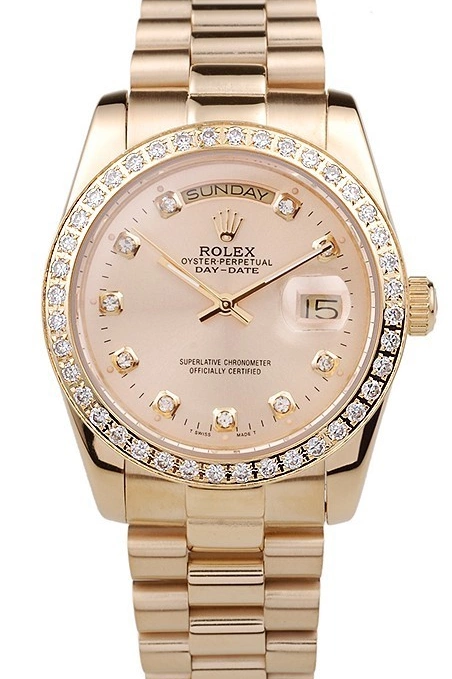 Good Copy Rolex Watches Yellow Gold Rolex Day-Date Plated Gold 18k Steel Dial Stainless 0523